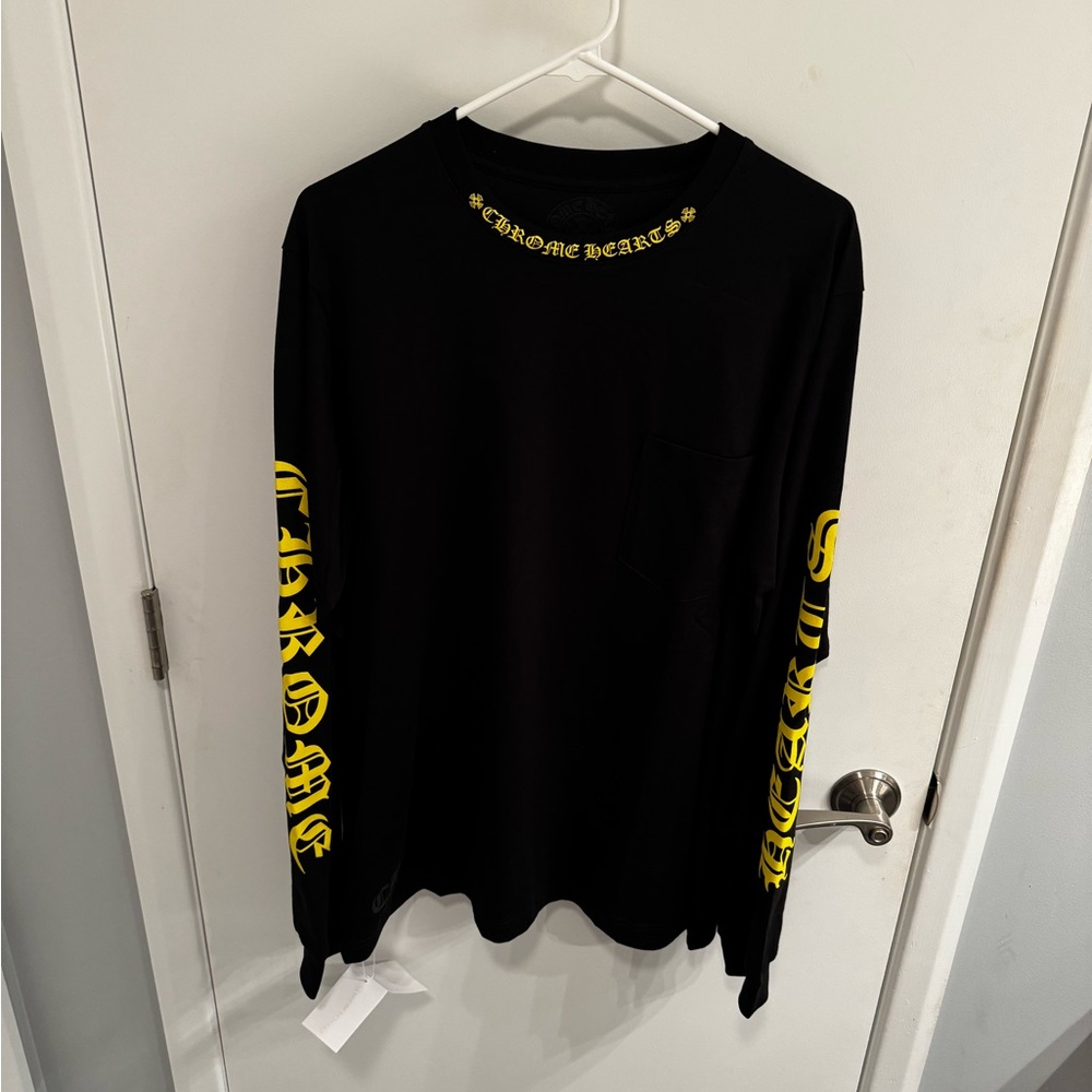 COPY - Chrome Hearts long sleeve shirt black and yellow size XL